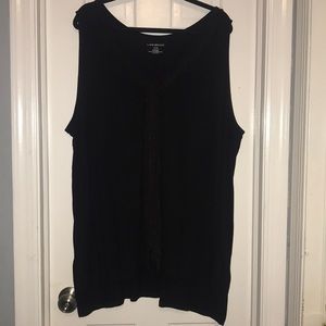 Lane Bryant Black tunic blouse